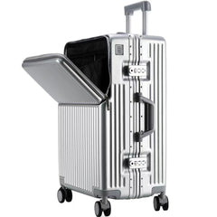Front Opening Aluminum Frame Large Capacity Carry-On Trolley Suitcase
