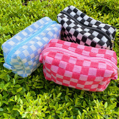 Check Yourself Cosmetic Bag Travel Makeup Organizer Pouch Case