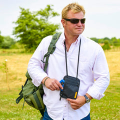 Slim Minimalist Travel Neck Wallet RFID Passport Holder Security