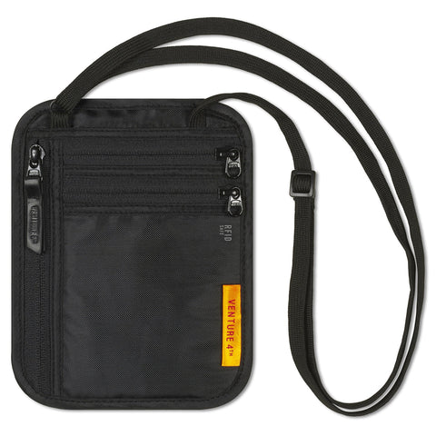 Slim Minimalist Travel Neck Wallet RFID Passport Holder Security