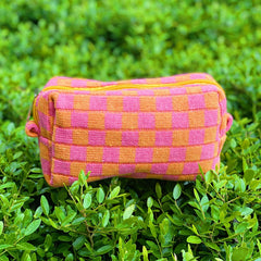 Check Yourself Cosmetic Bag Travel Makeup Organizer Pouch Case