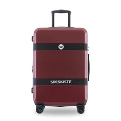 3-Piece Expandable ABS PC Spinner TSA Luggage Set Red