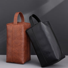 Portable Men's Travel Wash Bag Compact Business Toiletry Organizer