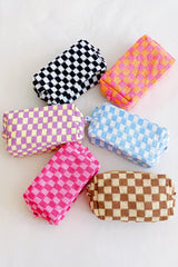 Check Yourself Cosmetic Bag Travel Makeup Organizer Pouch Case
