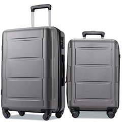 2-Piece Expandable Spinner ABS Lightweight TSA Lock Luggage Set