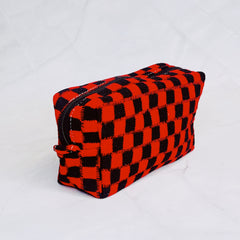 Check Yourself Cosmetic Bag Travel Makeup Organizer Pouch Case