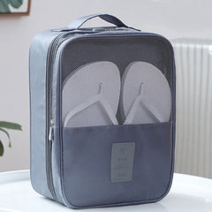 Oxford Cloth Waterproof Shoe Travel Storage Bag Three Layer Organizer