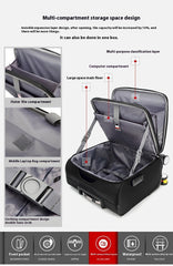 Business Oxford Cloth Travel Suitcase for Men and Women