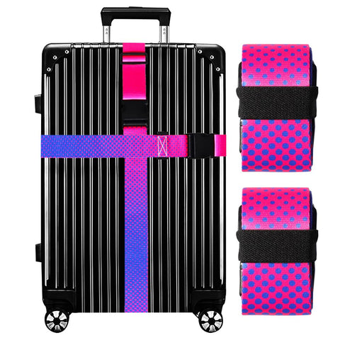 Luggage Straps 2 Pack Gradient Suitcase Belt