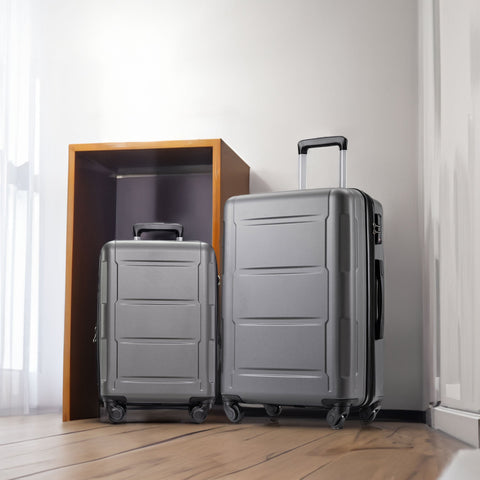 2-Piece Expandable Spinner ABS Lightweight TSA Lock Luggage Set