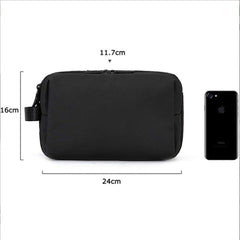 Waterproof Polyester Toiletry Makeup Shaving Organizer Bag with Compartments