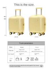 Mini Cute Lightweight Trolley Suitcase for Kids and Women