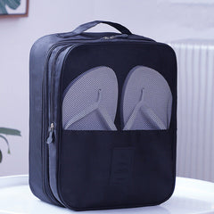Oxford Cloth Waterproof Shoe Travel Storage Bag Three Layer Organizer