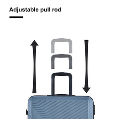 3-Piece ABS Lightweight Spinner Luggage Set TSA Lock Blue