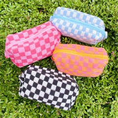 Check Yourself Cosmetic Bag Travel Makeup Organizer Pouch Case