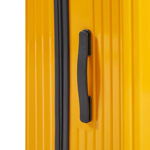 4-Piece PC ABS Lightweight TSA Lock Luggage Set Yellow