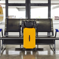 4-Piece PC ABS Lightweight TSA Lock Luggage Set Yellow