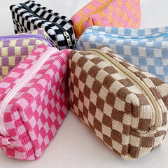 Check Yourself Cosmetic Bag Travel Makeup Organizer Pouch Case