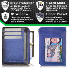 Secure Mini Wallet Slim Travel Card Holder Organizer