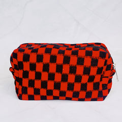 Check Yourself Cosmetic Bag Travel Makeup Organizer Pouch Case