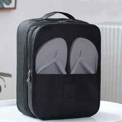 Oxford Cloth Waterproof Shoe Travel Storage Bag Three Layer Organizer