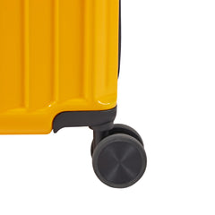 4-Piece PC ABS Lightweight TSA Lock Luggage Set Yellow