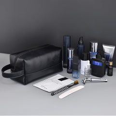 Portable Men's Travel Wash Bag Compact Business Toiletry Organizer