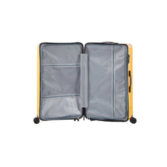 4-Piece PC ABS Lightweight TSA Lock Luggage Set Yellow