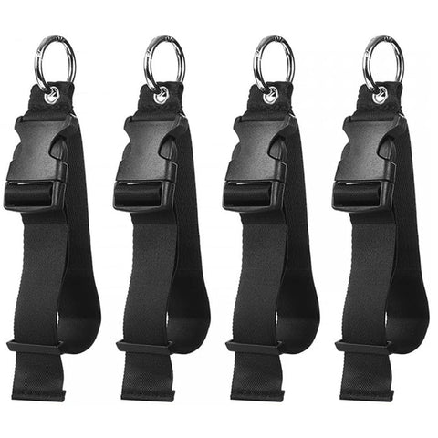 Portable Black Nylon Anti-Theft Luggage Strap Multi-Tool Clip
