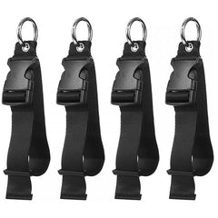 Portable Black Nylon Anti-Theft Luggage Strap Multi-Tool Clip