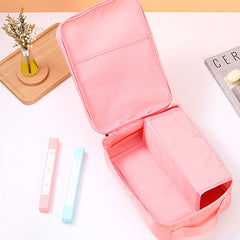 Oxford Cloth Waterproof Shoe Travel Storage Bag Three Layer Organizer