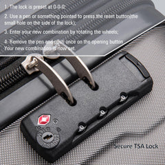 2-Piece Expandable Spinner ABS Lightweight TSA Lock Luggage Set