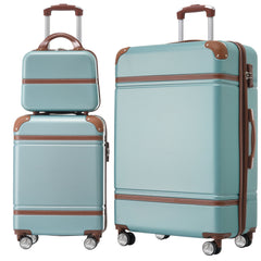 3-Piece Hardshell Spinner Luggage Set with TSA Lock Green