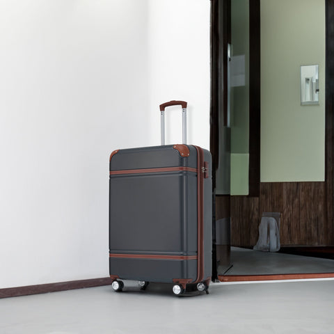 20 Inch Lightweight Spinner Carry-On Vintage TSA Lock Luggage