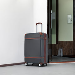 20 Inch Lightweight Spinner Carry-On Vintage TSA Lock Luggage