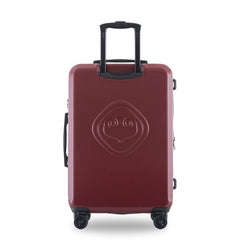 3-Piece Expandable ABS PC Spinner TSA Luggage Set Red