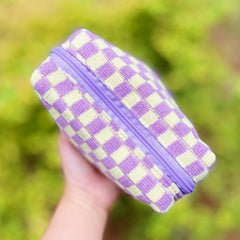 Check Yourself Cosmetic Bag Travel Makeup Organizer Pouch Case