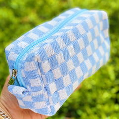 Check Yourself Cosmetic Bag Travel Makeup Organizer Pouch Case