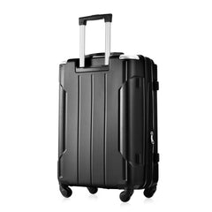 3-Piece Hardshell Spinner Suitcase Set with TSA Lock Black