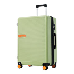 Contrast Color Hardshell 24 Inch Expandable Spinner TSA Suitcase Green