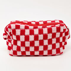 Check Yourself Cosmetic Bag Travel Makeup Organizer Pouch Case