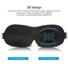 3D Sleep Eye Mask Lightweight Travel Nap Kit with Earplugs