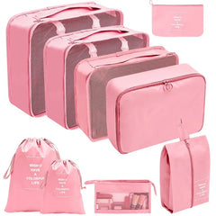 Travel Organizer Packing Cubes Set Clothes Shoes Accessories Storage Bags