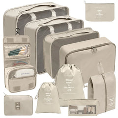 Travel Organizer Packing Cubes Set Clothes Shoes Accessories Storage Bags