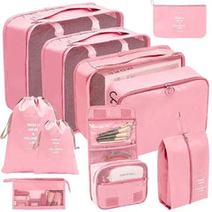 Travel Organizer Packing Cubes Set Clothes Shoes Accessories Storage Bags