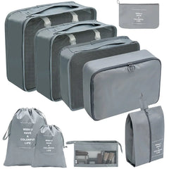 Travel Organizer Packing Cubes Set Clothes Shoes Accessories Storage Bags