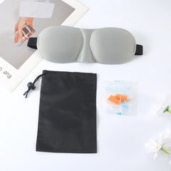 3D Sleep Eye Mask Lightweight Travel Nap Kit with Earplugs