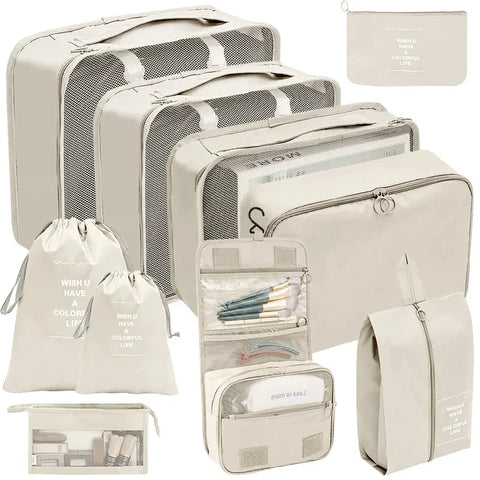 Travel Organizer Packing Cubes Set Clothes Shoes Accessories Storage Bags