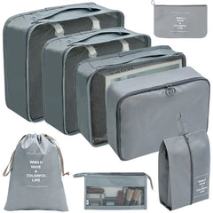Travel Organizer Packing Cubes Set Clothes Shoes Accessories Storage Bags