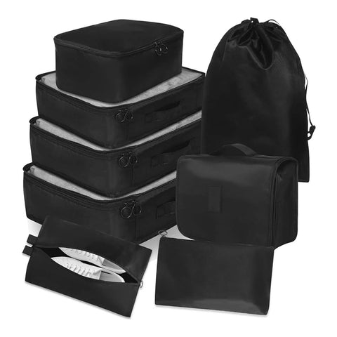 8-Pack Lightweight Packing Cubes Travel Organizer Suitcase Toiletries Set